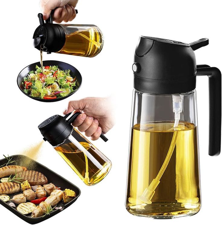 Kitchen Glass Oil Sprayer Bottle 470ml