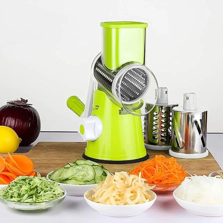 Vegetable Cutter - 3 in 1 Multifunctional Vegetable Slicer And Drum Cutter