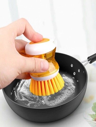 Portable Dispensing Tool Dish Brush Kitchen Soap With Dispenser Cleaning Washing
