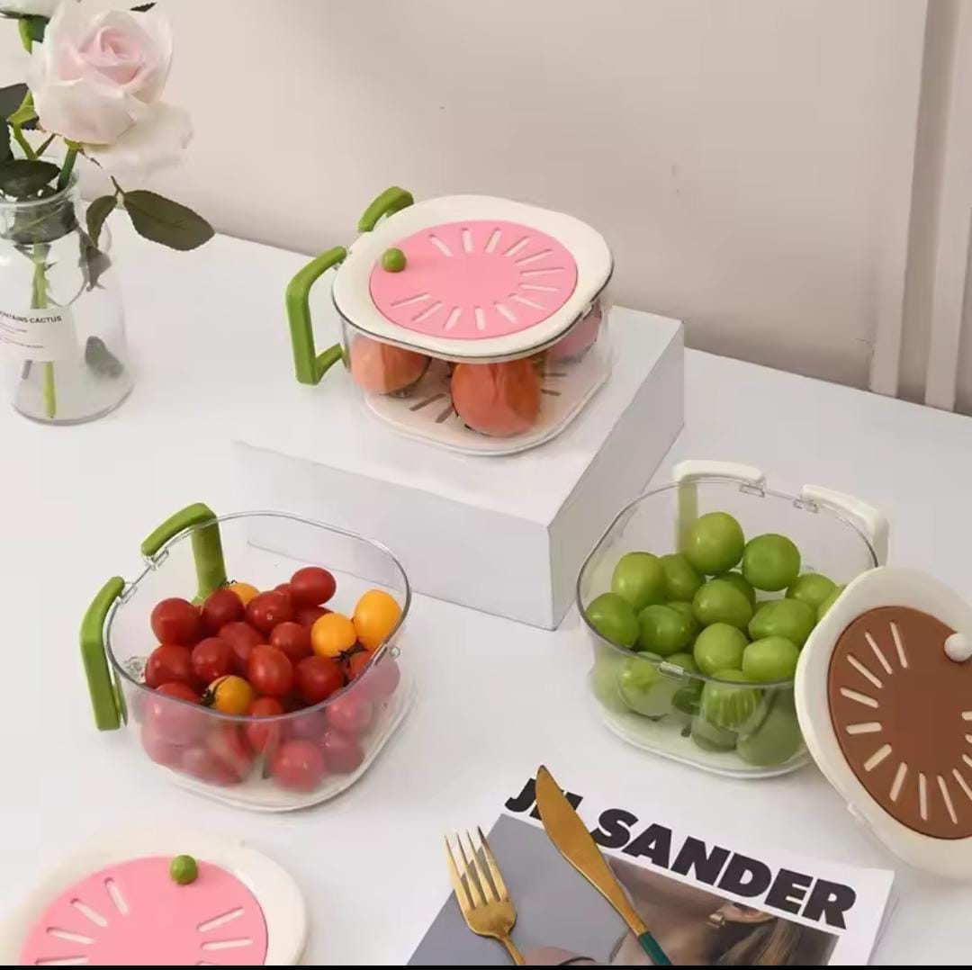 2-in-1 Fruit & Veggie Drain Basket