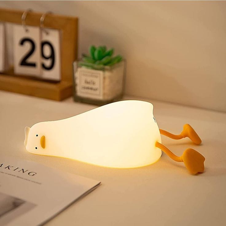Laying Flat Duck Pat lamp