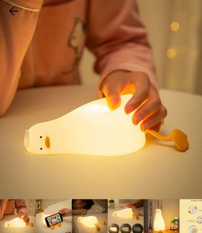 Laying Flat Duck Pat lamp