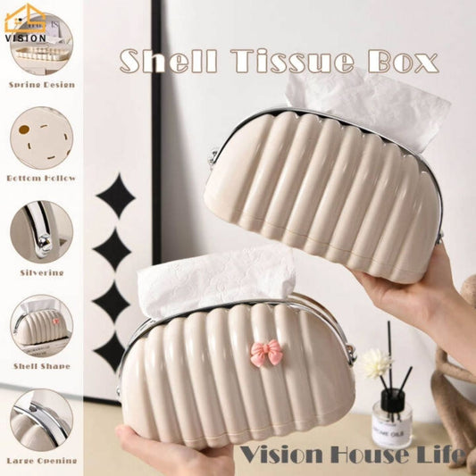 Luxury Shell Tissue Box Holder